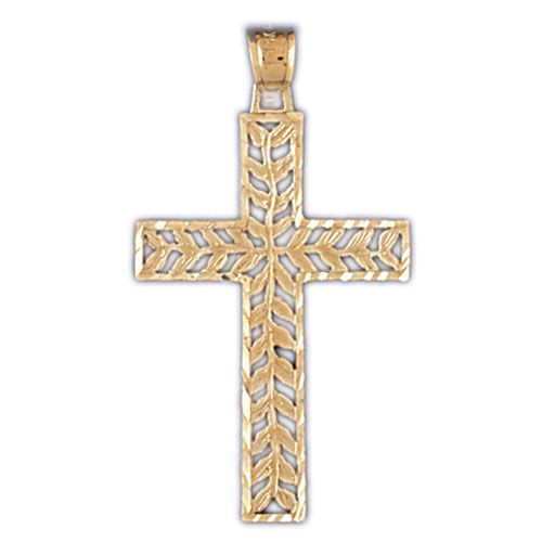 Cross Charm Pendant 14k Gold