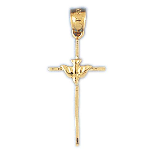 Cross Charm Pendant 14k Gold