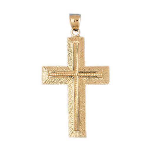 Cross Charm Pendant 14k Gold