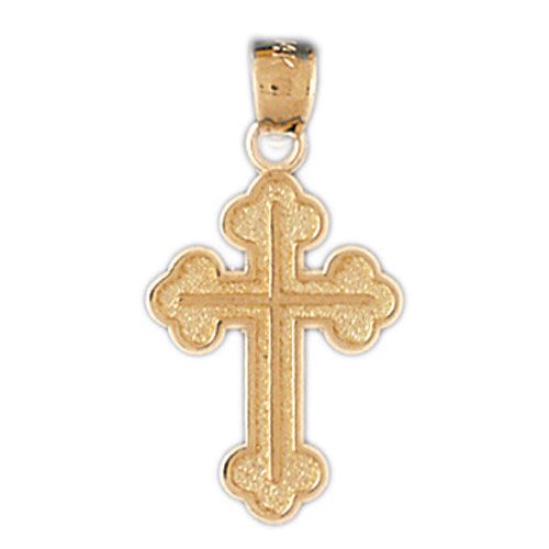 Cross Charm Pendant 14k Gold