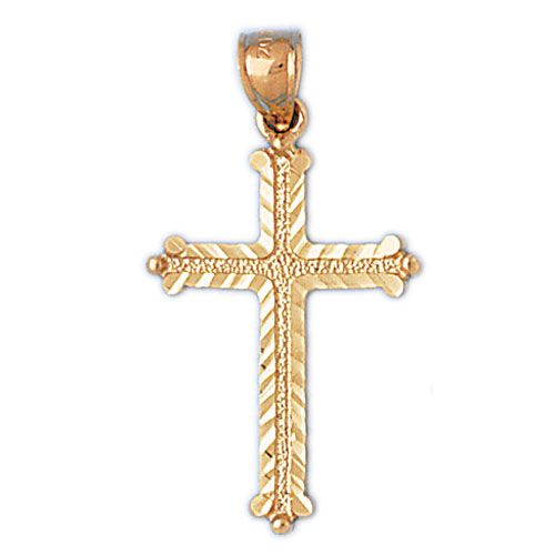 Cross Charm Pendant 14k Gold