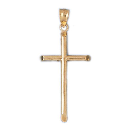 Cross Charm Pendant 14k Gold