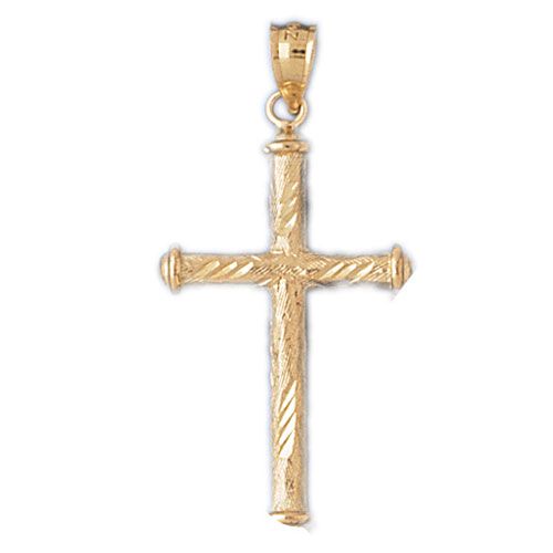 Cross Charm Pendant 14k Gold