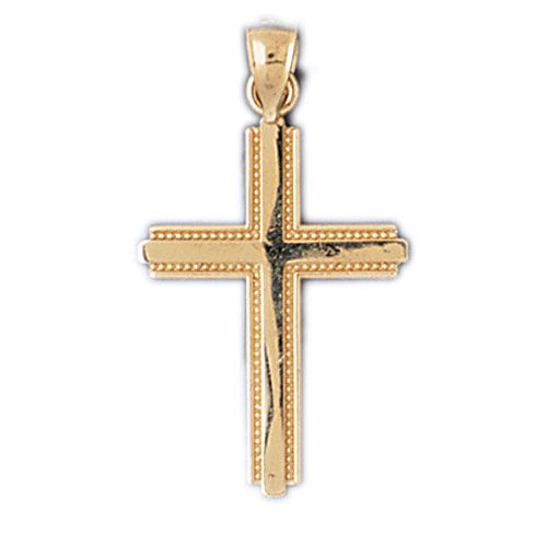 Cross Charm Pendant 14k Gold