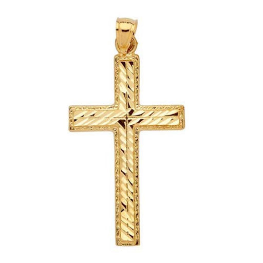 Cross Charm Pendant 14k Gold