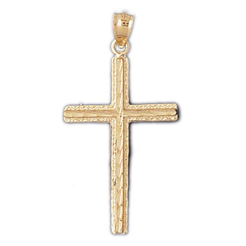 Cross Charm Pendant 14k Gold