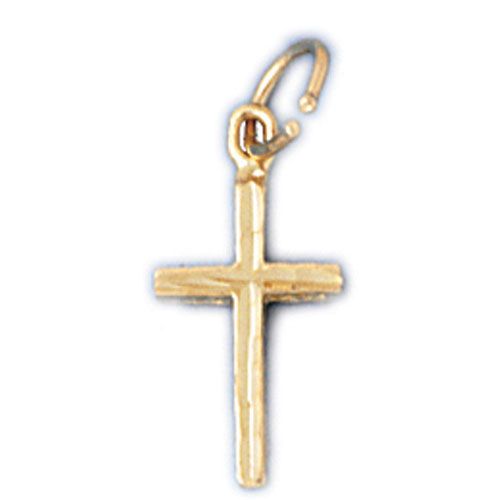 Cross Charm Pendant 14k Gold