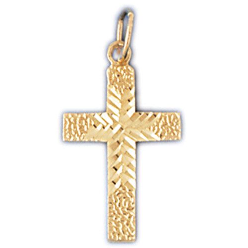 Cross Charm Pendant 14k Gold