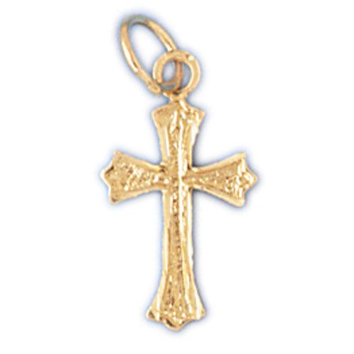 Cross Charm Pendant 14k Gold