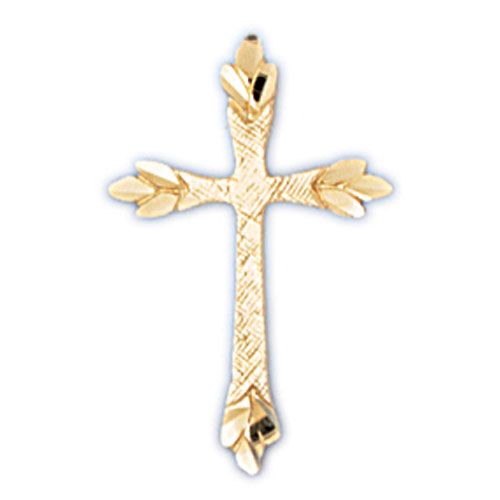 Cross Charm Pendant 14k Gold