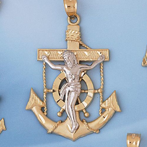 Cross Pendant Gold Anchor Pendant Meaning Jesus Christ On Cross