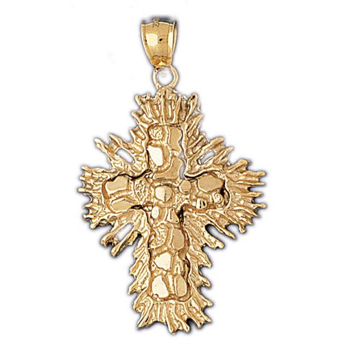 Cross Charm Pendant 14k Gold