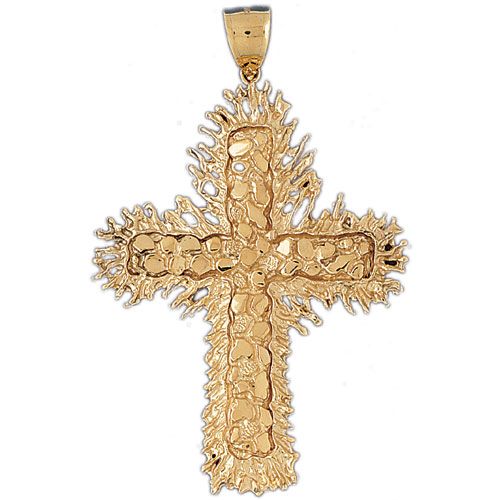 Cross Charm Pendant 14k Gold
