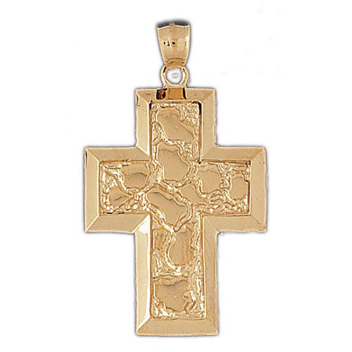 Cross Charm Pendant 14k Gold