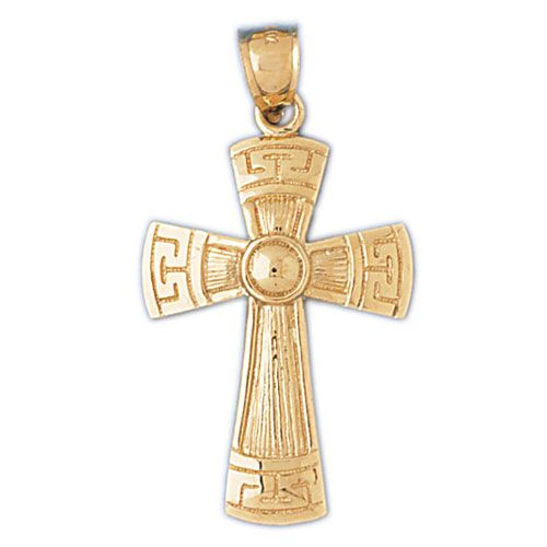 Cross Charm Pendant 14k Gold