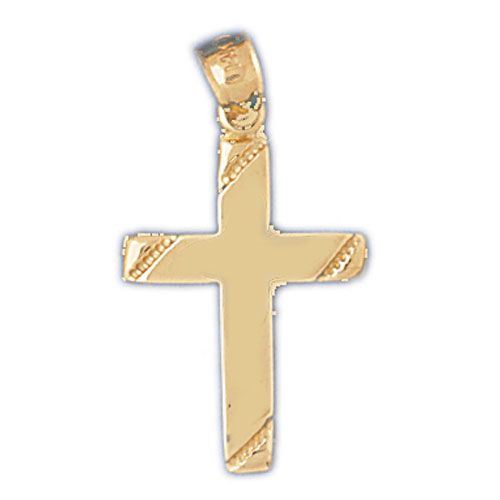 Cross Charm Pendant 14k Gold