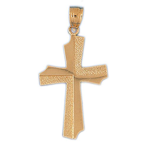 Cross Charm Pendant 14k Gold