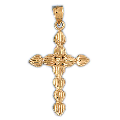 Cross Charm Pendant 14k Gold