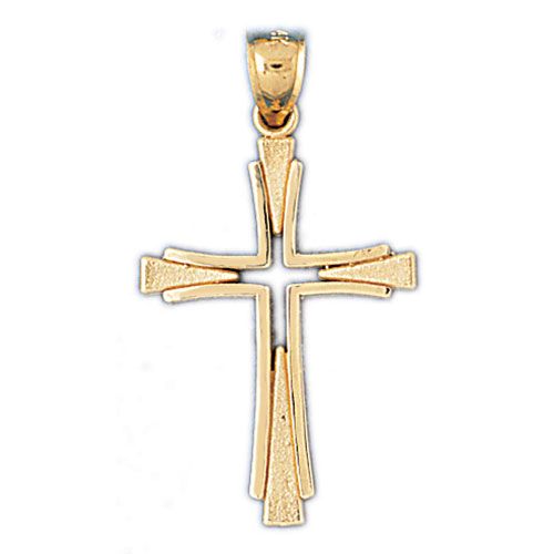 Cross Charm Pendant 14k Gold