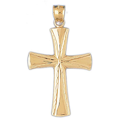 Cross Charm Pendant 14k Gold