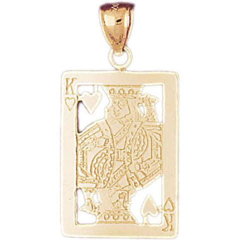 Gold Gambling Charms Pendants