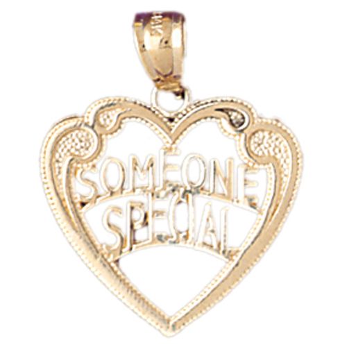 Someone Special Heart Charm Pendant 14k Gold