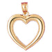 Heart 14k Gold Charm Pendant
