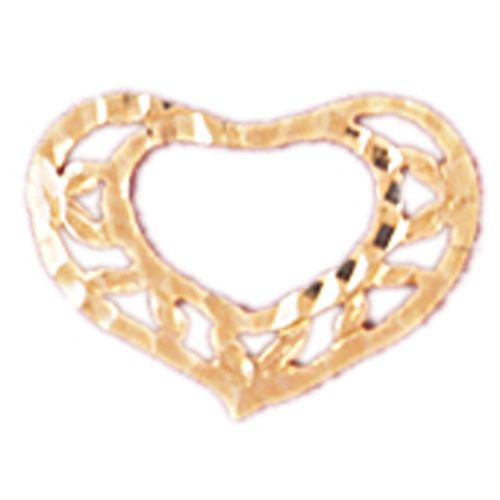 Heart Charm Pendant 14k Gold