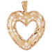 Heart Charm Pendant 14k Gold