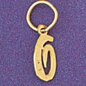 Initial O Charm Pendant 14k Gold