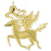 Pegasus Horse Charm Pendant 14k Gold