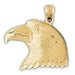 Eagle Head Charm Pendant 14k Gold