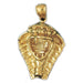 Cobra Snake Head Charm Pendant 14k Gold