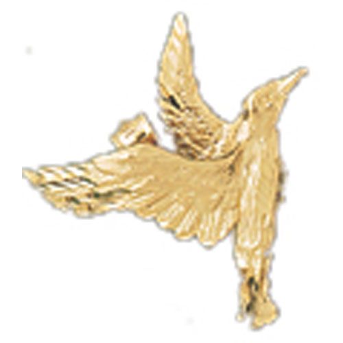 Bird Charm Pendant 14k Gold