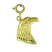 Eagle Head Charm Pendant 14k Gold