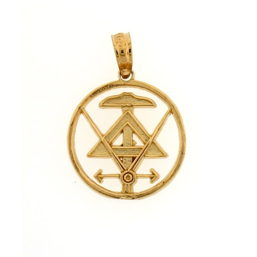 Mathematics Charm Pendant 14k Gold