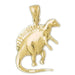 Dinosaur Charm Pendant 14k Gold