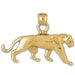 Tiger Charm Pendant 14k Gold