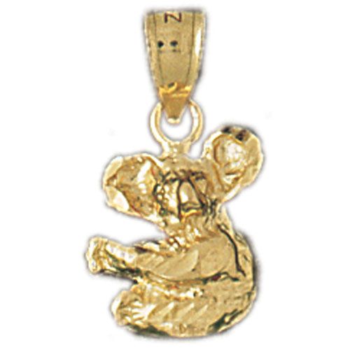 Koala Charm Pendant 14k Gold