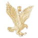 Flying Eagle Charm Pendant 14k Gold