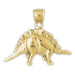 Dinosaur Charm Pendant 14k Gold