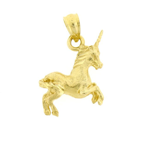 Unicorn Charm Pendant 14k Gold