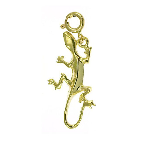 Lizard Charm Pendant 14k Gold