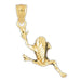 Frog Charm Pendant 14k Gold