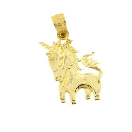 Unicorn Charm Pendant 14k Gold