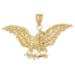 Eagle Charm Pendant 14k Gold