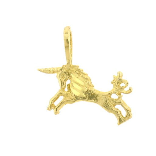 Unicorn Charm Pendant 14k Gold