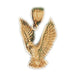 Flying Eagle Charm Pendant 14k Gold