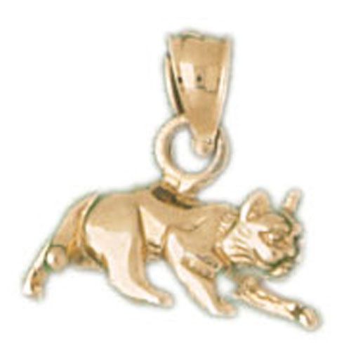 Cat Charm Pendant 14k Gold