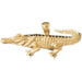 Alligator Crocodile Charm Pendant 14k Gold